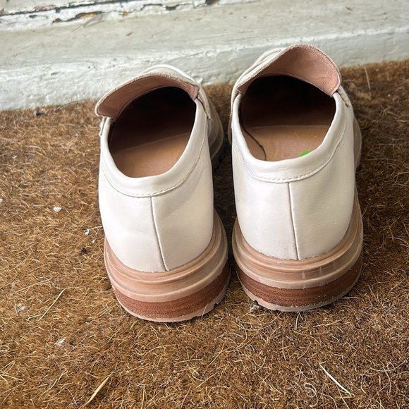 Madewell Harvest Moon The Bradley Leather Lugsole Loafer Shoes Sz 9 Cream - Picture 4 of 11